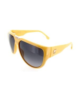 Carrera Stylish Rectangular Sunglasses 62Mm For All - Yellow
