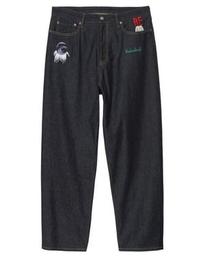 Undercover Jeans With Embroidery - Blue