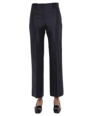 Givenchy Wide-Leg Pants With Front Zipper Closure - Blue