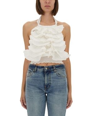 THE GARMENT "cyprus Layer" Top With Ruffles - Blue