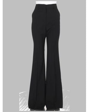Sportmax 100% Wool Flare Pants - Black