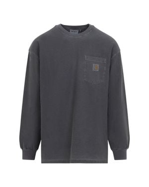 Carhartt Loose Long-Sleeve Pocket T-Shirt - Gray