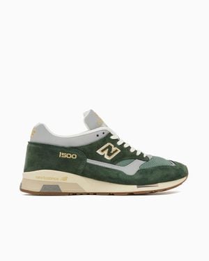 New Balance Classic Mesh Sneakers With Drop Shadow Logo - Green