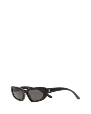 Balenciaga Palma Rectangle Sunglasses - Black