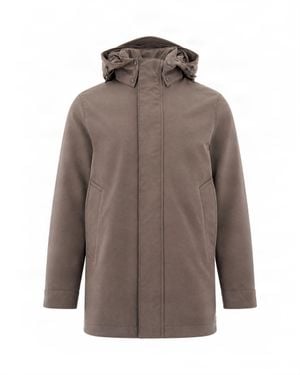 Woolrich Hooded Parka Coat - Brown