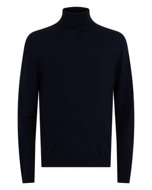 Slowear High-Neck Turtleneck Sweater - Blue