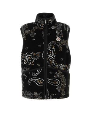 Moncler Quilted Puffer Vest - Black