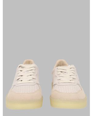 Autry Multicolor Light Suede Leather Sneakers - Natural