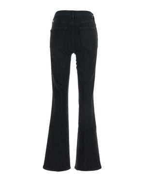 Mother Mid-Rise Five-Pocket Slim-Fit Flare Jeans For - Black