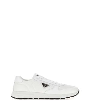 Prada Nylon And Leather Prax 2.0 Sneaker - White
