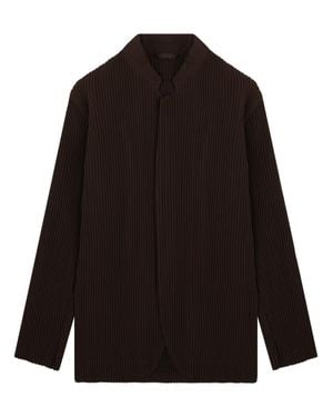 Homme Plissé Issey Miyake Pleated Jacket - Black