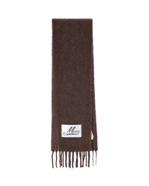Marni Soft Alpaca-Blend Scarf For - Brown