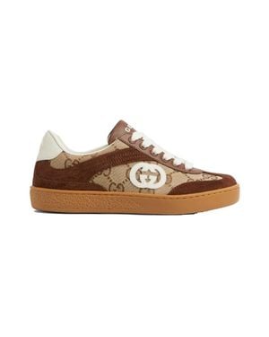 Gucci Interlocking G Sneakers - Brown