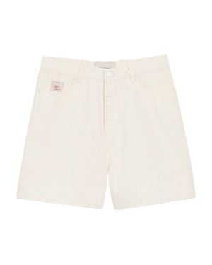 Ami Paris Shorts With Heritage Label - White