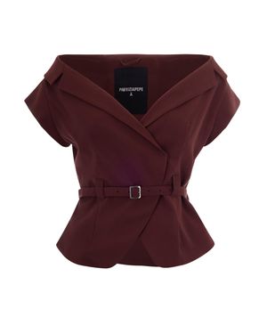 Patrizia Pepe Chic Utility Jacket For - Purple