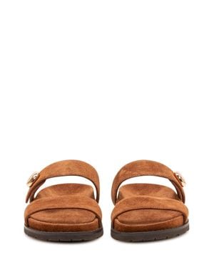 Tory Burch Sporty Slip-On Sandals - Brown