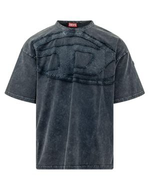 DIESEL T-Box Denim T-Shirt - Blue