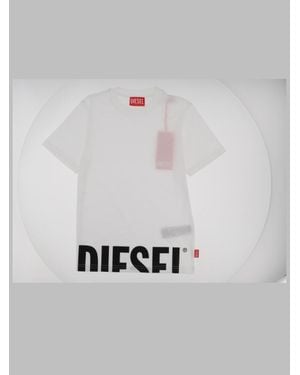 DIESEL Boys Logo Graphic T-Shirt - White