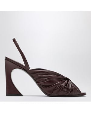 Fendi Arco Slingbacks Plum - Brown