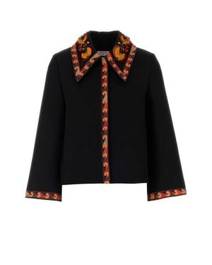 PUCCI Emilio Gabardine Blazer - Black
