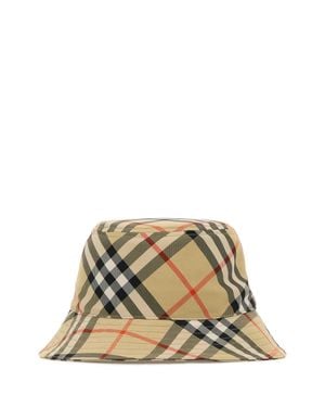 Burberry Embroidered Canvas Bucket Hat - Metallic