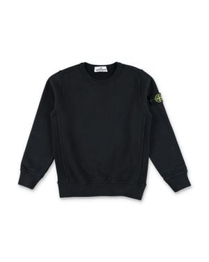 Stone Island Junior Compass Badge Raglan Sweatshirt - Blue