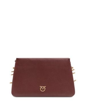 Pinko Chic Shoulder Bag Mini With Artistic Touch - Purple