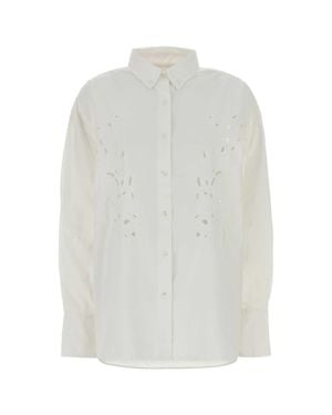 Lois Poplin Blake Oversized Shirt - White
