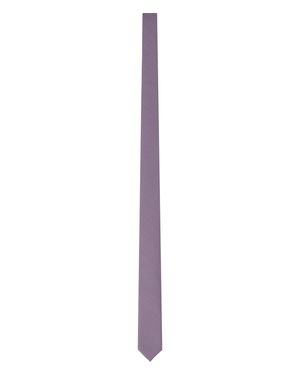 Gucci Silk Tie With Crepe Effect - Purple