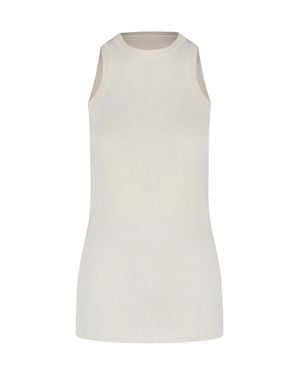 Phoebe Philo Cotton-Cashmere Sweater Dress - White