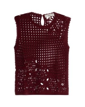 FRAME The-Postcard Mini Skirt - Red