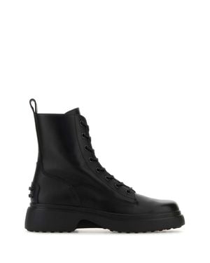 Tod's Leather Ankle Boots - Black
