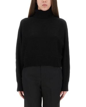 MICHAEL Michael Kors Cropped Fine Wool T-Shirt For - Black