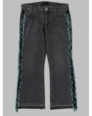 Alanui Mini Distressed Jeans For - Black