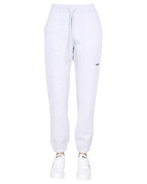 MSGM Cotton Logo Activewear - White