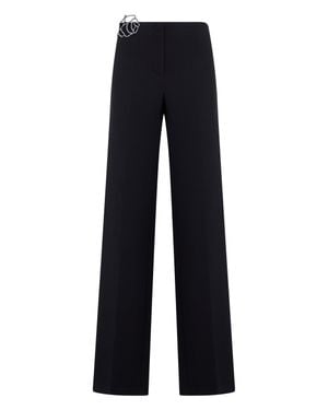 Blumarine Straight Pants With - Blue