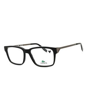 Lacoste Rectangular Full-Rim Eyeglasses - Black