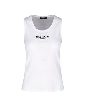 Balmain 100% Cotton Top - White
