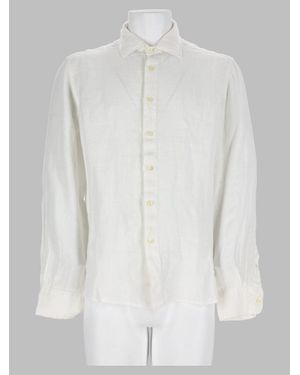 120% Lino 100% Linen Shirt - White