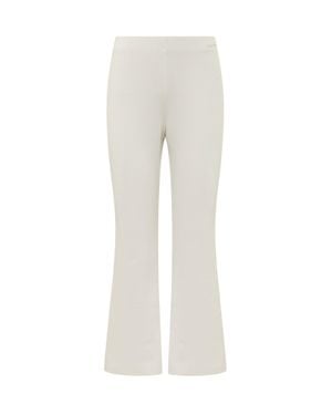 Calvin Klein Flared Pants With Elevated Waist Design - Gray