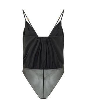Elisabetta Franchi Draped Mini Top - Black