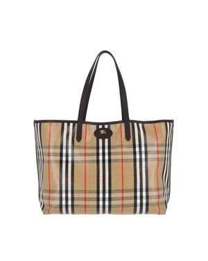 Burberry Highlands Medium Tote Bag - White