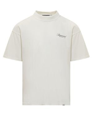 Represent Embroidered Logo T-Shirt - White
