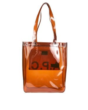 A.P.C. A. P.C. Lou Tote Bag - Orange