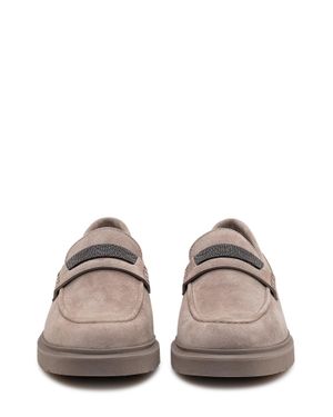 Brunello Cucinelli Moccasin With Strap - Natural