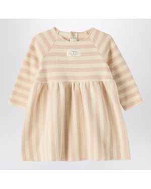 Teddy & Minou Striped Cotton-Blend Dress - Natural