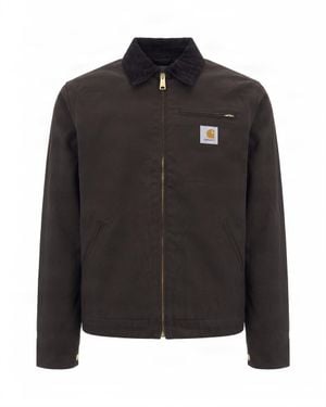 Carhartt Canvas Zip-Front Work Jacket - Black