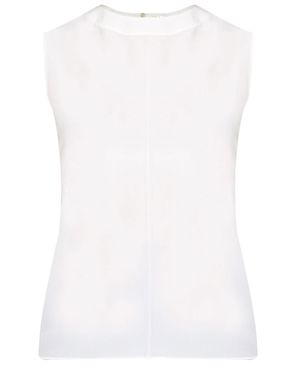 Saint Laurent Silk Top - White