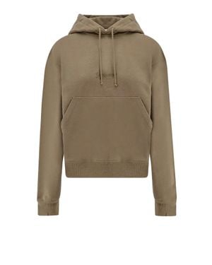 Saint Laurent Sweatshirt With Logo - Green