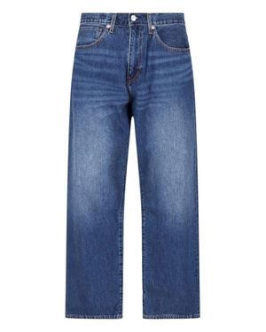 Levi's Strauss High-Rise Straight-Leg Jeans - Blue